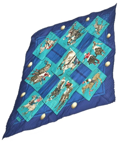 HERMES(エルメス)バンダナ・スカーフ 青 サイズ:-/2200639530369