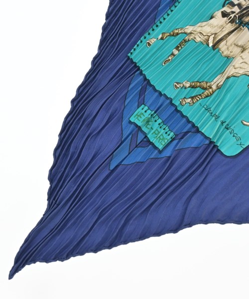 HERMES（エルメス）バンダナ・スカーフ 青 サイズ:- レディース/2200639530369