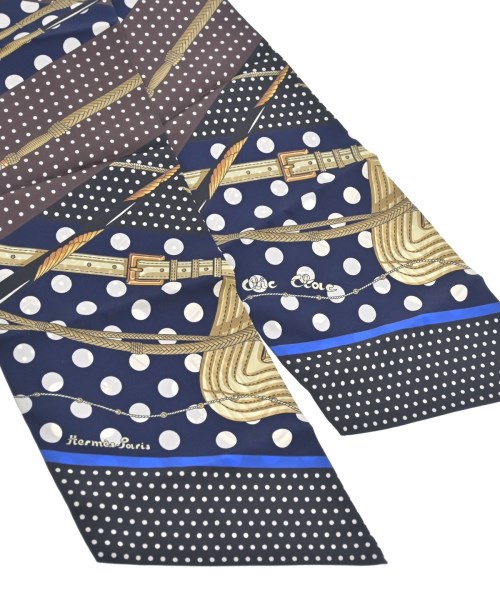 HERMES（エルメス）バンダナ・スカーフ 紺 サイズ:- レディース/2200643621060
