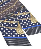 HERMES（エルメス）バンダナ・スカーフ 紺 サイズ:- レディース/2200643621060