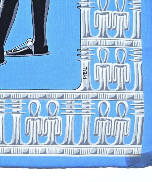 HERMES（エルメス）バンダナ・スカーフ 青 サイズ:90 レディース/2200596717018
