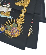 HERMES（エルメス）バンダナ・スカーフ 黒 サイズ:90 レディース/2200591586176