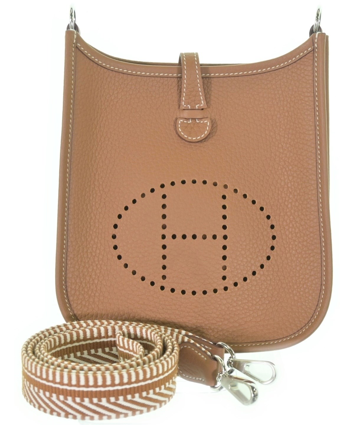 HERMES（エルメス）ショルダーバッグ 茶 サイズ:TPM レディース