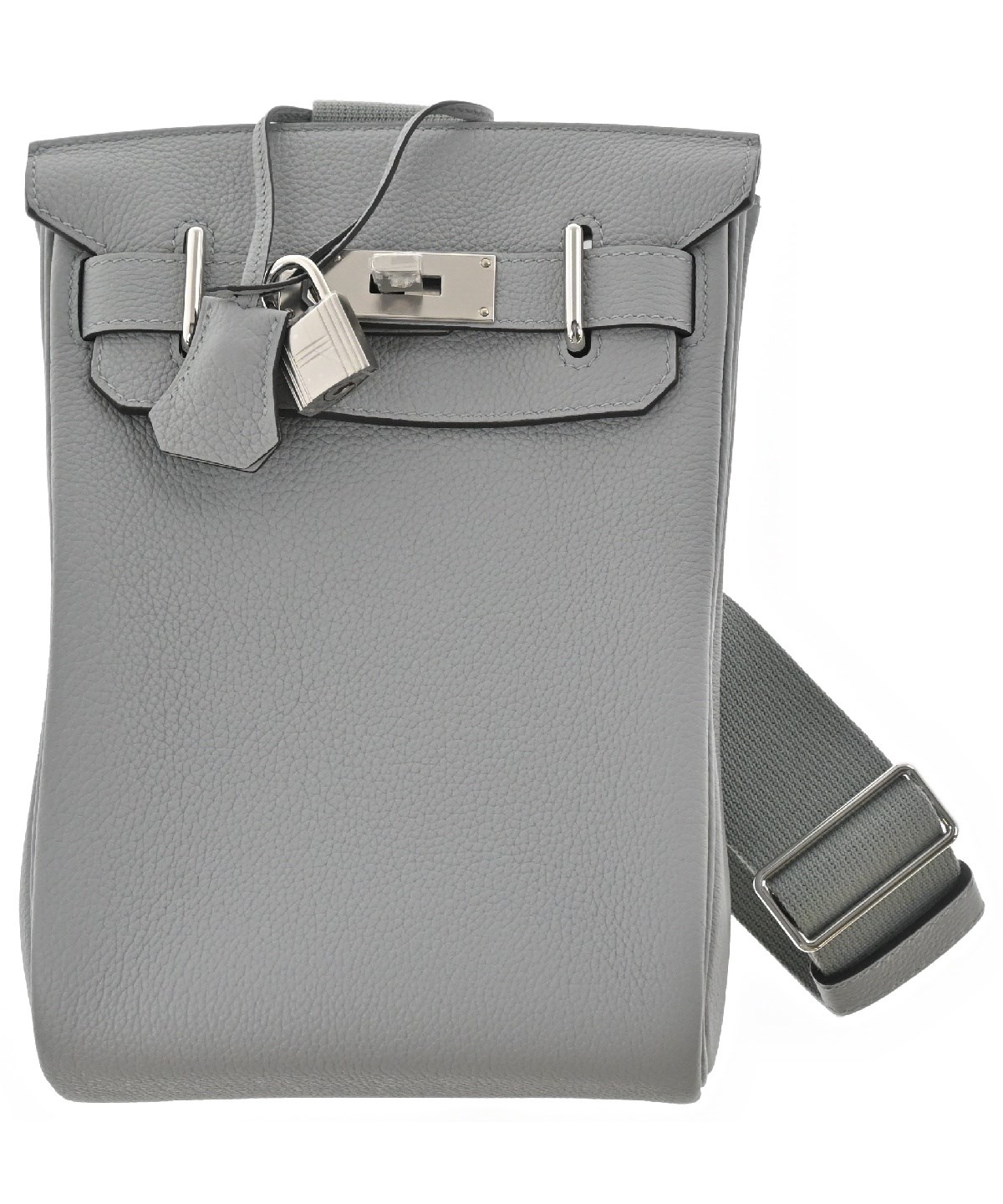 エルメス【HERMES】 ハンド&ショルダーバッグ/キャンバス素材/ 白系グレー HERMES（エルメス）ショルダーバッグ グレー サイズ:PM