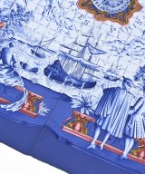 HERMES（エルメス）バンダナ・スカーフ 青 サイズ:90 レディース/2200611842169