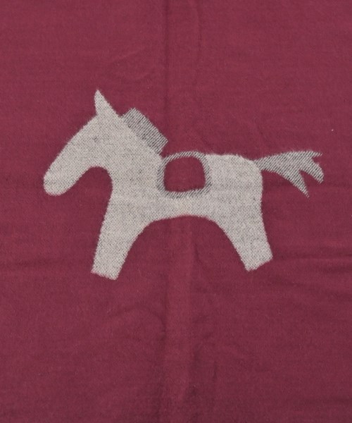 HERMES（エルメス）マフラー 赤 サイズ:- レディース/2200622179018