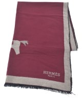 HERMES（エルメス）マフラー 赤 サイズ:- レディース/2200622179018