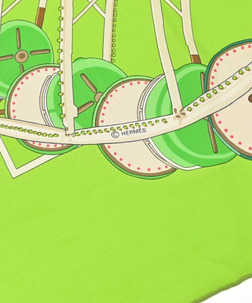 HERMES（エルメス）バンダナ・スカーフ 緑 サイズ:90 レディース/2200622203034