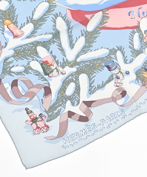 HERMES（エルメス）バンダナ・スカーフ 青 サイズ:90 レディース/2200622986050