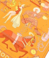 HERMES（エルメス）バンダナ・スカーフ オレンジ サイズ:90 レディース/2200623201053