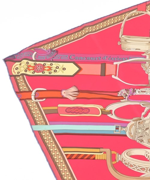 HERMES（エルメス）バンダナ・スカーフ ピンク サイズ:90 レディース/2200623849088