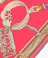 HERMES（エルメス）バンダナ・スカーフ ピンク サイズ:90 レディース/2200623849088