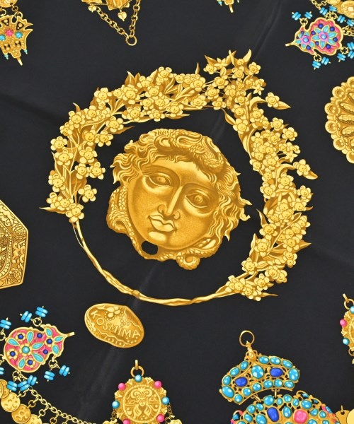 HERMES（エルメス）バンダナ・スカーフ 黒 サイズ:- レディース/2200623955062