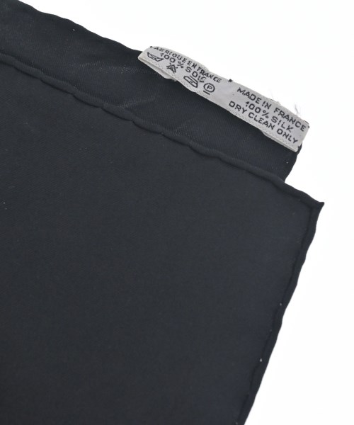 HERMES（エルメス）バンダナ・スカーフ 黒 サイズ:- レディース/2200623955062