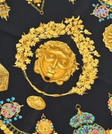 HERMES（エルメス）バンダナ・スカーフ 黒 サイズ:- レディース/2200623955062