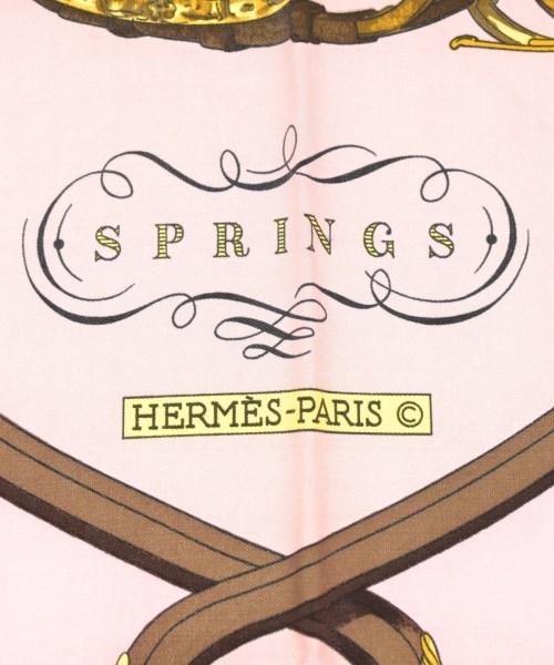 HERMES（エルメス）バンダナ・スカーフ ピンク サイズ:90 レディース/2200622251127