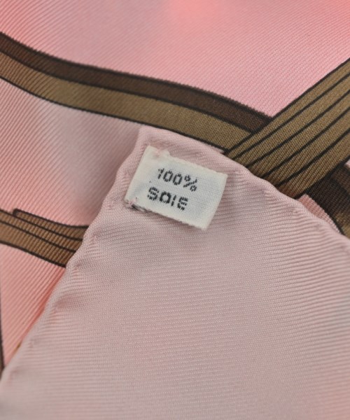 HERMES（エルメス）バンダナ・スカーフ ピンク サイズ:90 レディース/2200622251127
