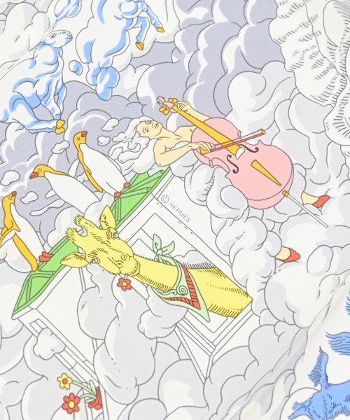 HERMES（エルメス）バンダナ・スカーフ 白 サイズ:90 レディース/2200616854044