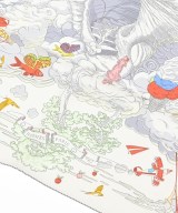 HERMES（エルメス）バンダナ・スカーフ 白 サイズ:90 レディース/2200616854044