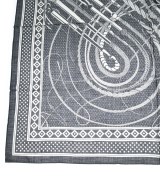 HERMES（エルメス）バンダナ・スカーフ 黒 サイズ:140 レディース/2200624953043