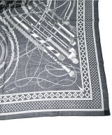 HERMES（エルメス）バンダナ・スカーフ 黒 サイズ:140 レディース/2200624953043