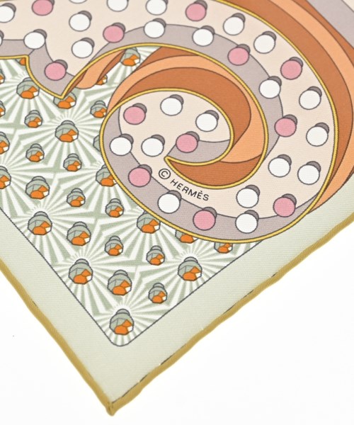HERMES（エルメス）バンダナ・スカーフ ベージュ サイズ:45 レディース/2200625701025