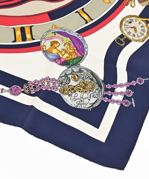 HERMES（エルメス）バンダナ・スカーフ 紺 サイズ:- レディース/2200627237027