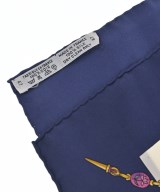 HERMES（エルメス）バンダナ・スカーフ 紺 サイズ:- レディース/2200627237027