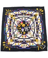 HERMES（エルメス）バンダナ・スカーフ 黒 サイズ:- レディース/2200627237881