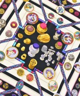 HERMES（エルメス）バンダナ・スカーフ 黒 サイズ:- レディース/2200627237881