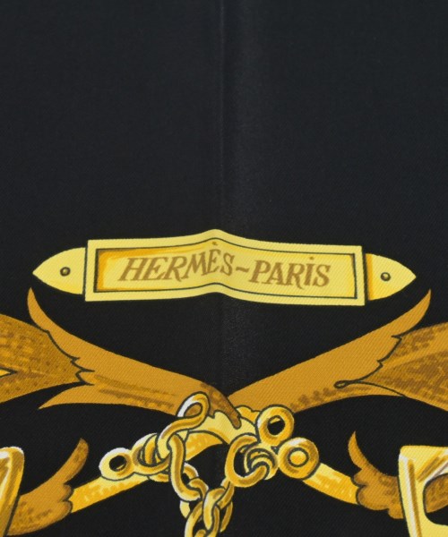 HERMES（エルメス）バンダナ・スカーフ 黒 サイズ:- レディース/2200627238628