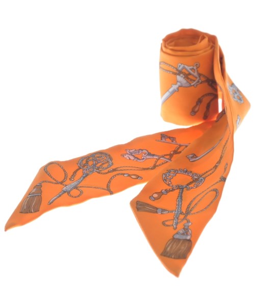 HERMES（エルメス）バンダナ・スカーフ オレンジ サイズ:- レディース/2200627238659