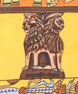 HERMES（エルメス）バンダナ・スカーフ オレンジ サイズ:45 レディース/2200612480070