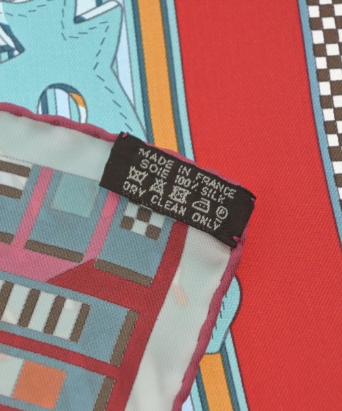 HERMES（エルメス）バンダナ・スカーフ 赤 サイズ:90 レディース/2200616760055