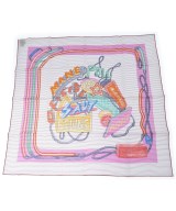 HERMES（エルメス）バンダナ・スカーフ 白 サイズ:70 レディース/2200629896031