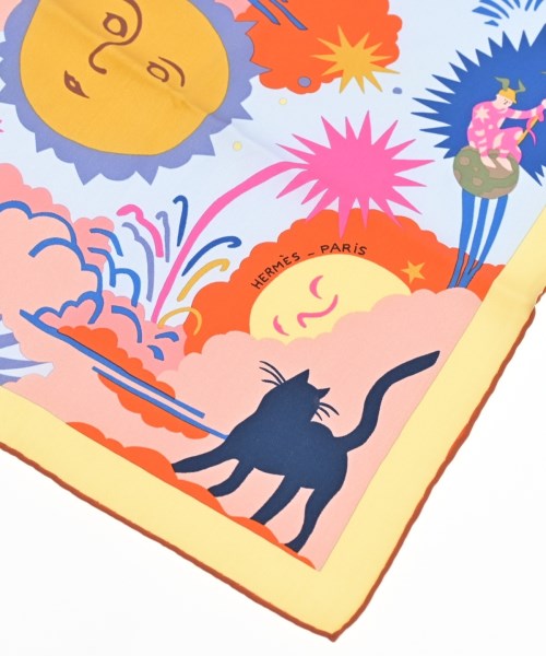 HERMES（エルメス）バンダナ・スカーフ その他（柄物・カラフル） サイズ:70 レディース/2200629896079