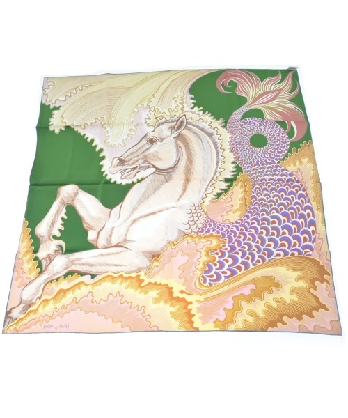 HERMES（エルメス）バンダナ・スカーフ 紺 サイズ:90 レディース/2200629896086