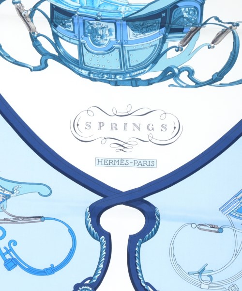 HERMES（エルメス）バンダナ・スカーフ 白 サイズ:90 レディース/2200629896093