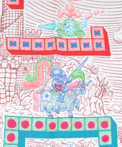 HERMES（エルメス）バンダナ・スカーフ 赤 サイズ:90 レディース/2200629896109