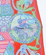 HERMES（エルメス）バンダナ・スカーフ 赤 サイズ:90 レディース/2200629896109