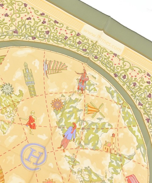 HERMES（エルメス）バンダナ・スカーフ 緑 サイズ:90 レディース/2200619171230