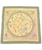 HERMES（エルメス）バンダナ・スカーフ 緑 サイズ:90 レディース/2200619171230