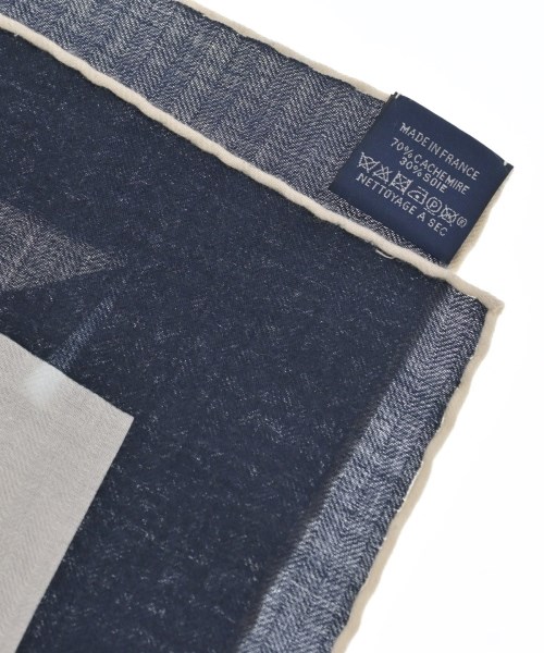 HERMES（エルメス）バンダナ・スカーフ 紺 サイズ:140 レディース/2200631903185