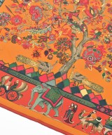 HERMES（エルメス）バンダナ・スカーフ 黄 サイズ:90 レディース/2200632553075