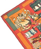 HERMES（エルメス）バンダナ・スカーフ 黄 サイズ:90 レディース/2200632553075