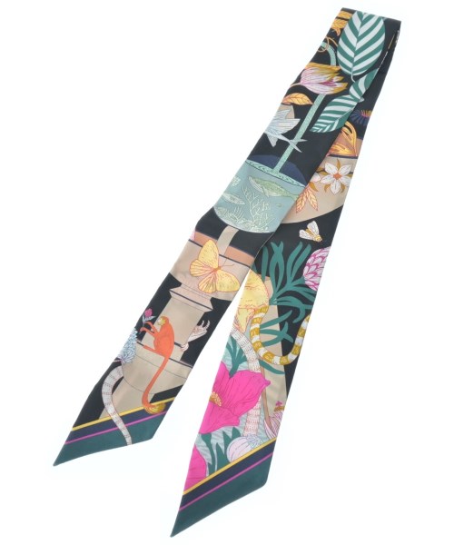 HERMES（エルメス）バンダナ・スカーフ 黒 サイズ:- レディース/2200628213563