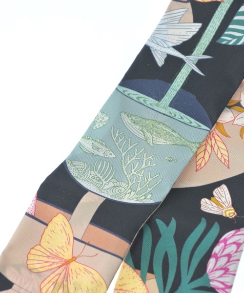 HERMES（エルメス）バンダナ・スカーフ 黒 サイズ:- レディース/2200628213563