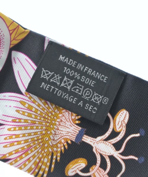 HERMES（エルメス）バンダナ・スカーフ 黒 サイズ:- レディース/2200628213563