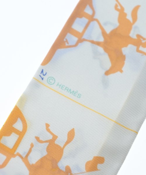 HERMES（エルメス）バンダナ・スカーフ 白 サイズ:- レディース/2200628213587