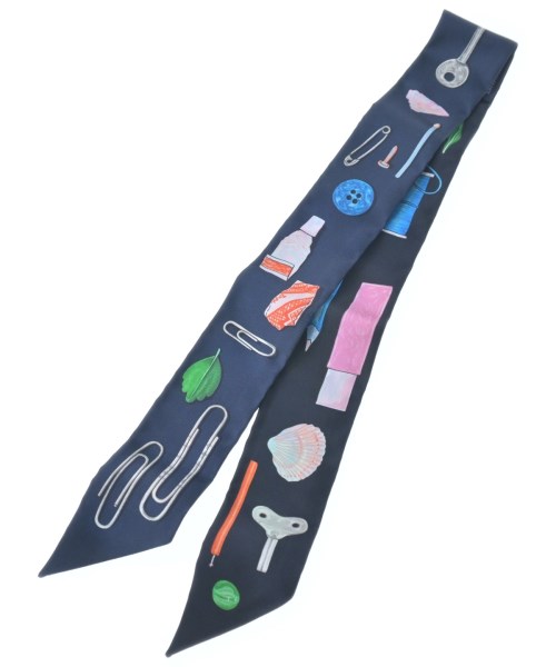 HERMES（エルメス）バンダナ・スカーフ 紺 サイズ:- レディース/2200628213624